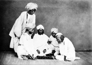 Muhammedilaiset pelaavat shakkia, n. 1863